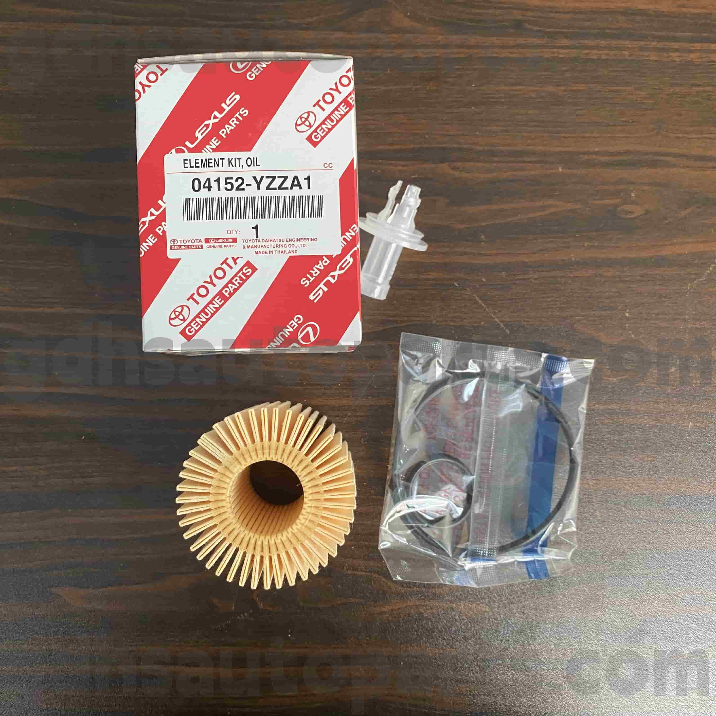 04152-yzza1 Toyota түпнұсқа бөліктері Toyota үшін майдың сүзгісі