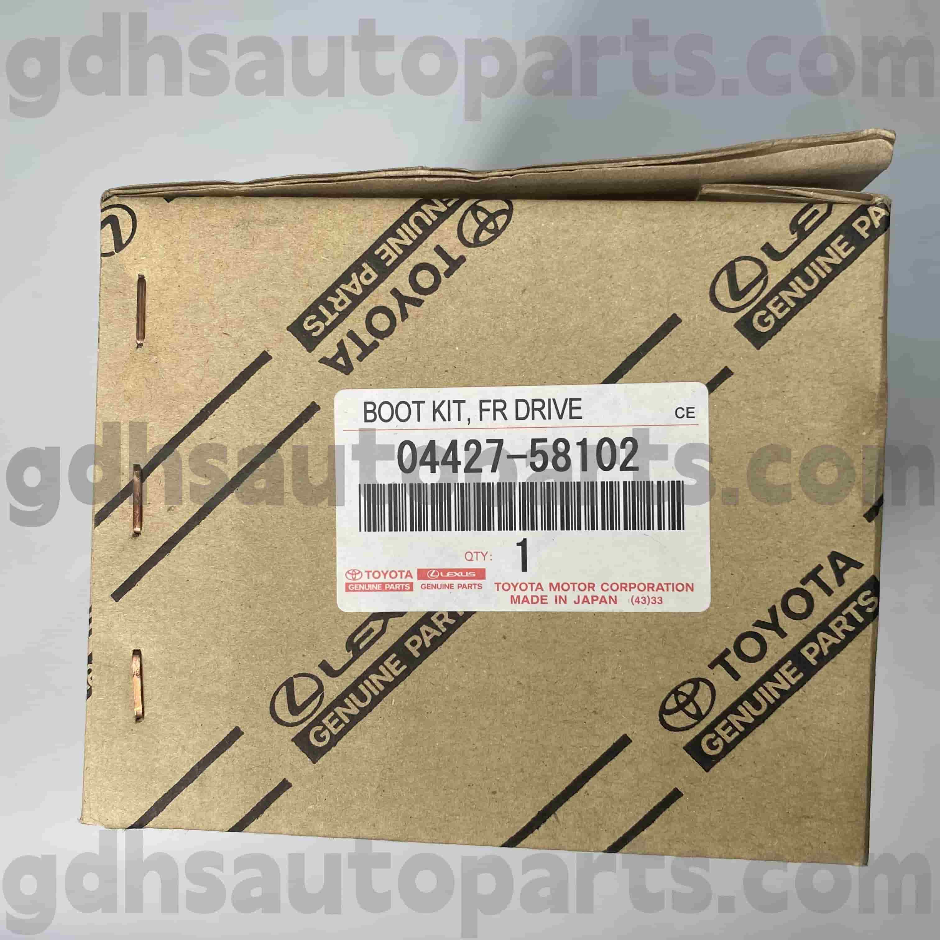 04427-58102 Toyota шынайы бөліктері Альфорд-шассиге арналған алдыңғы жолаушыға арналған CV жүктеу. Eyh30
