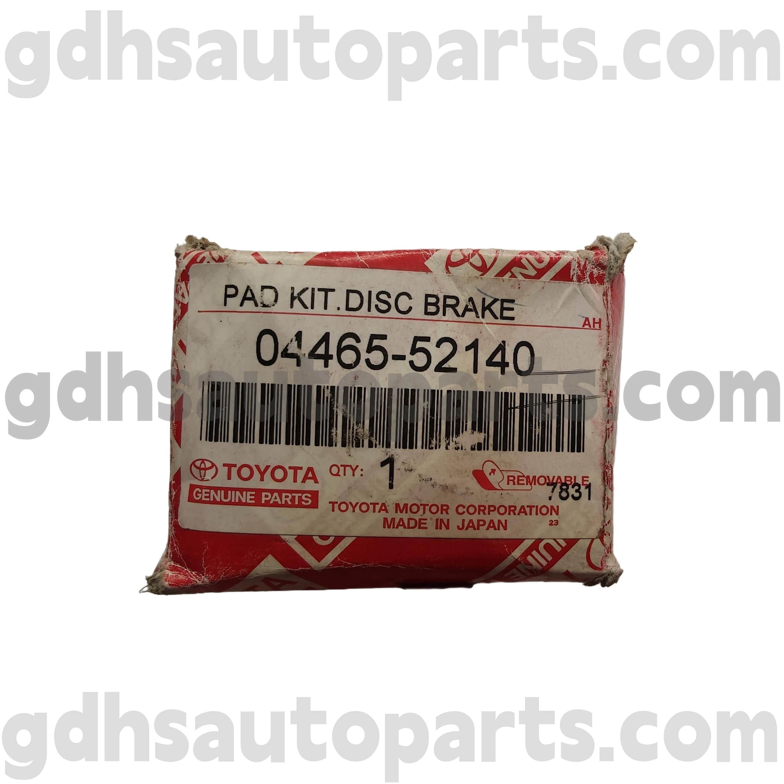 04456-5210 Toyota шынайы бөліктері Шассиге арналған алдыңғы тежегіш жастықшалар жоқ. AXP41 DLX