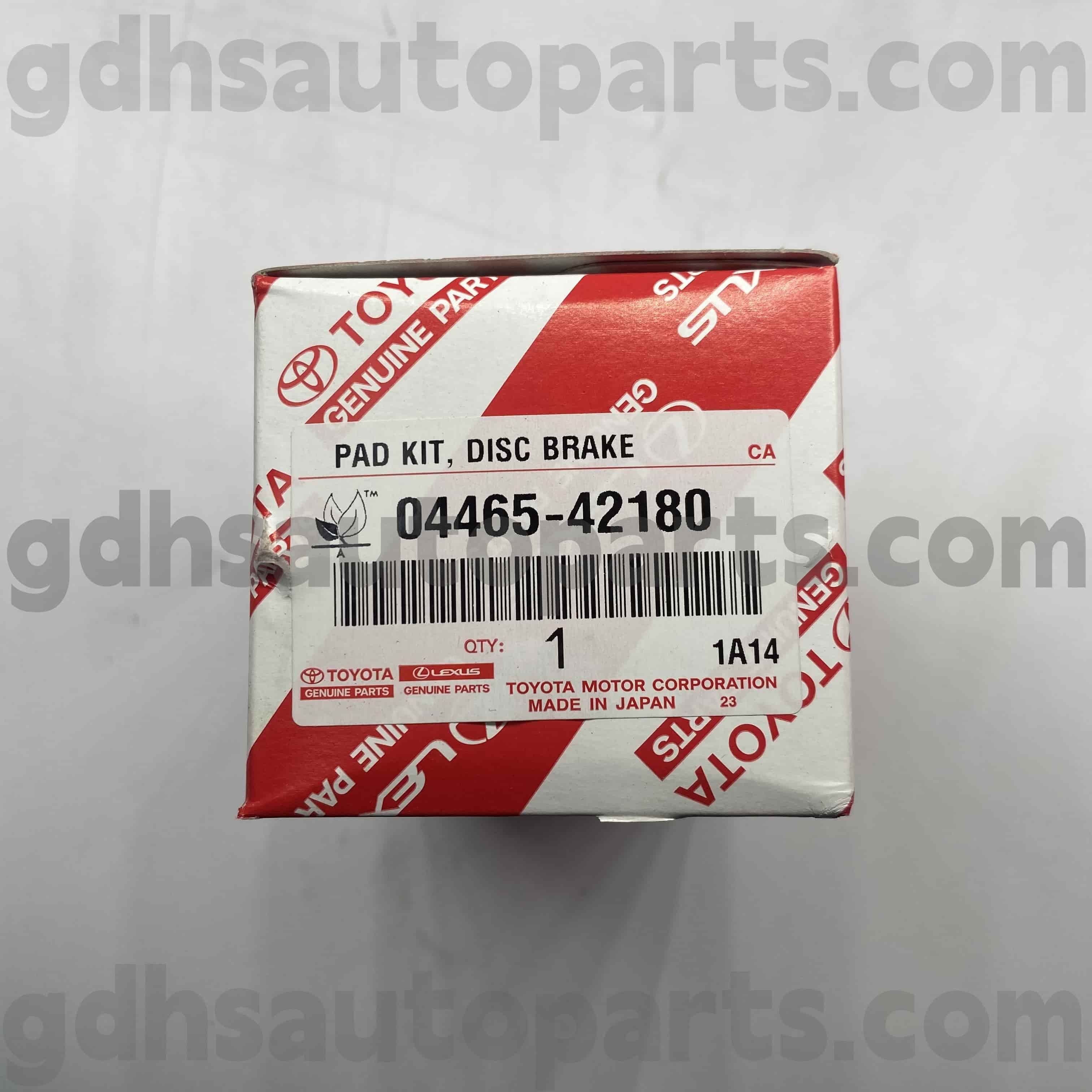 04465-42180 Toyota шынайы бөліктері Харриер / Гибридке арналған алдыңғы тежегіш жастықшалар, «Миай шасси». Aca3 # zgr2 # AS
