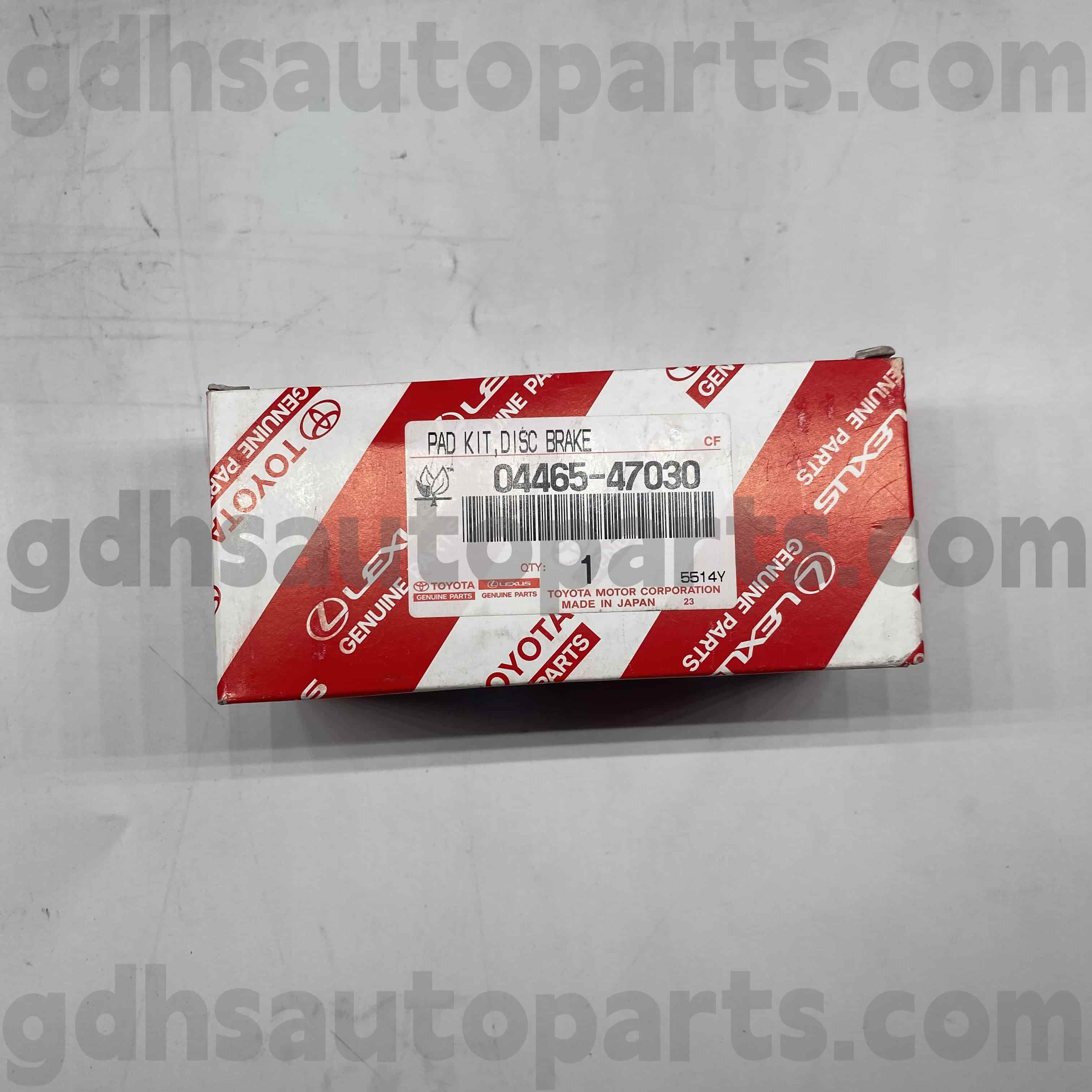 04465-47030 Toyota шынайы бөліктері Prius үшін алдыңғы тежегіш жастықшалар, CELICA SHASSIS жоқ. Zzt230
