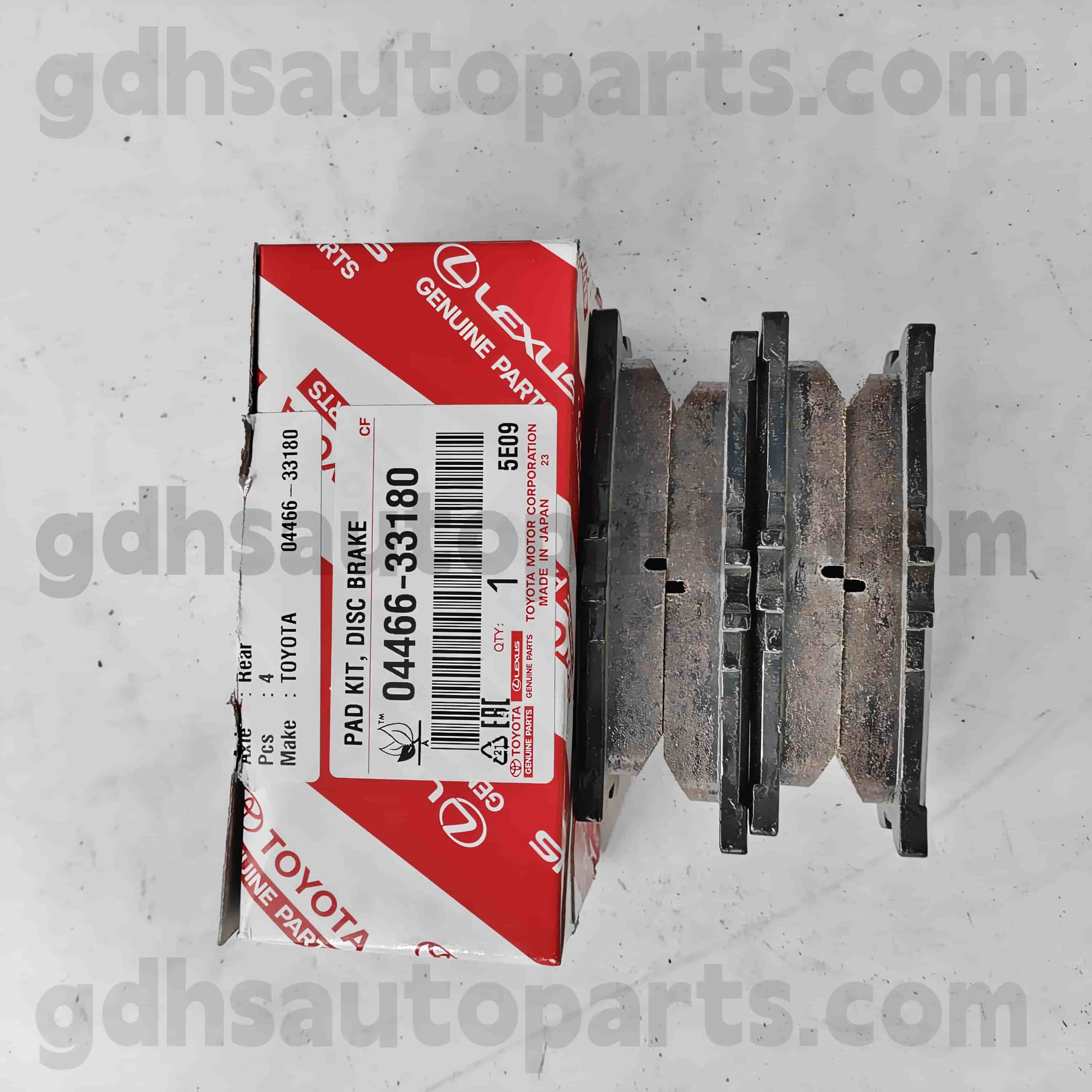 04466-33180 Toyota шынайы бөліктері Camry үшін артқы тежегіш жастықш, Lexus ES240 / 350 шасси жоқ. Ahv40..JPP