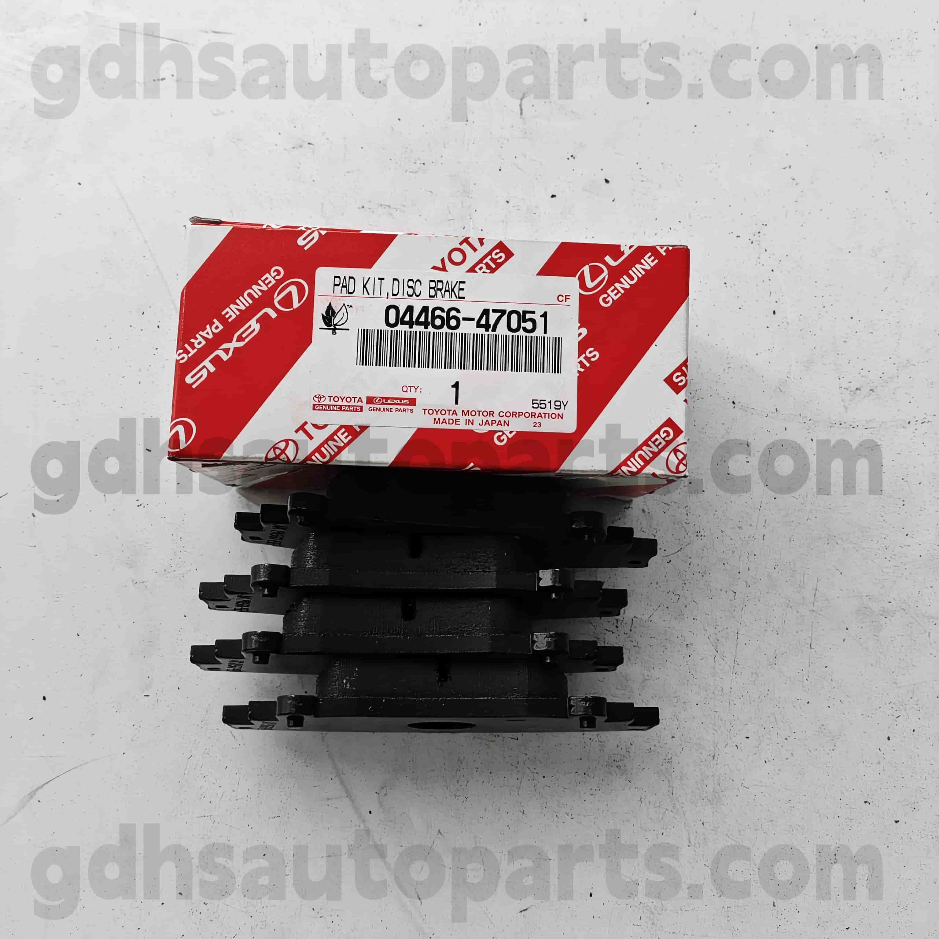 04466-60140 Toyota түпнұсқа бөліктері Артқы тежегіш жастықшалар, Prado Prado, Fortuner, Hilux Chassis жоқ. GRJ150
