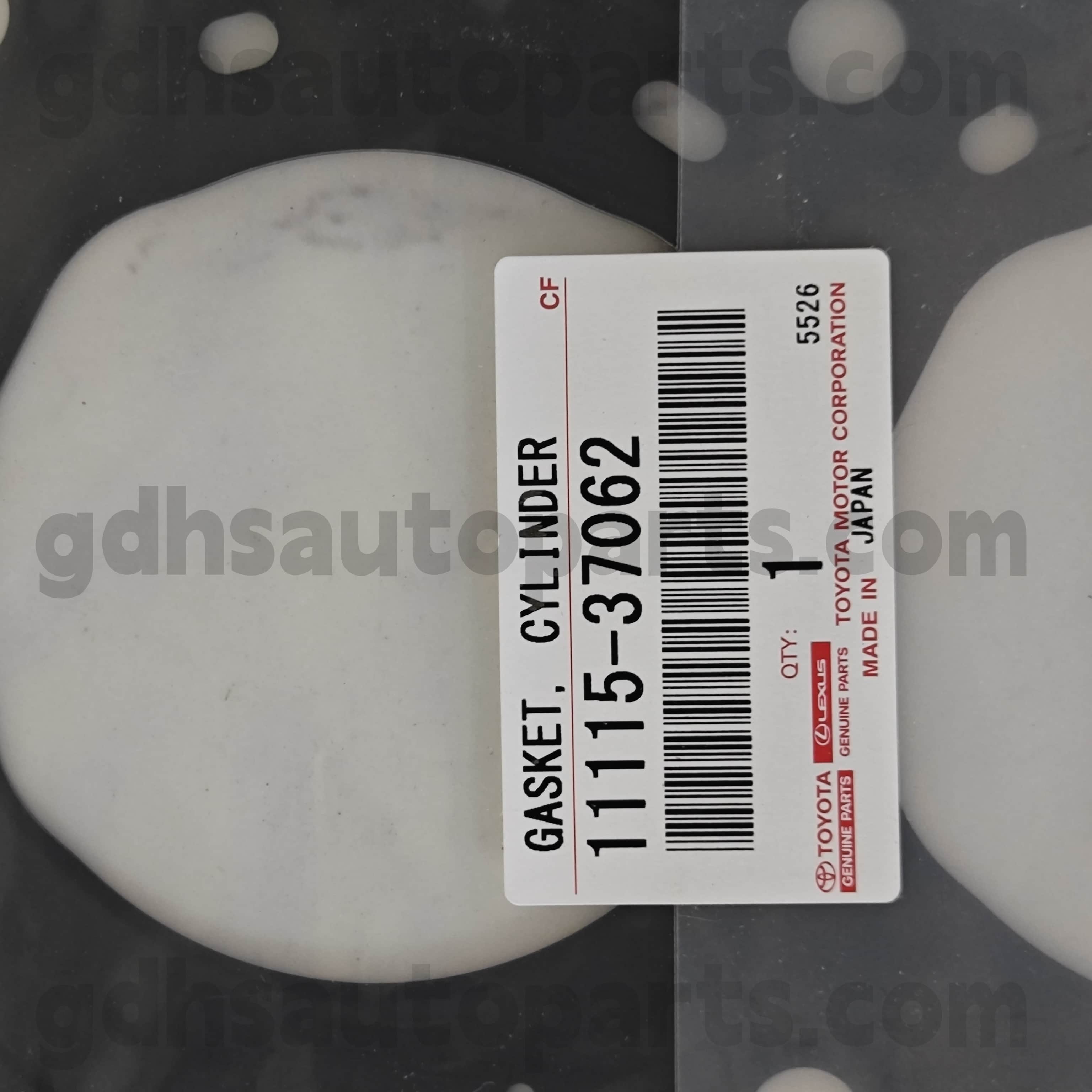 11115-37062 Toyota түпнұсқа бөліктері Corolla, C-HR үшін цилиндрдің шынайы бөлшектері