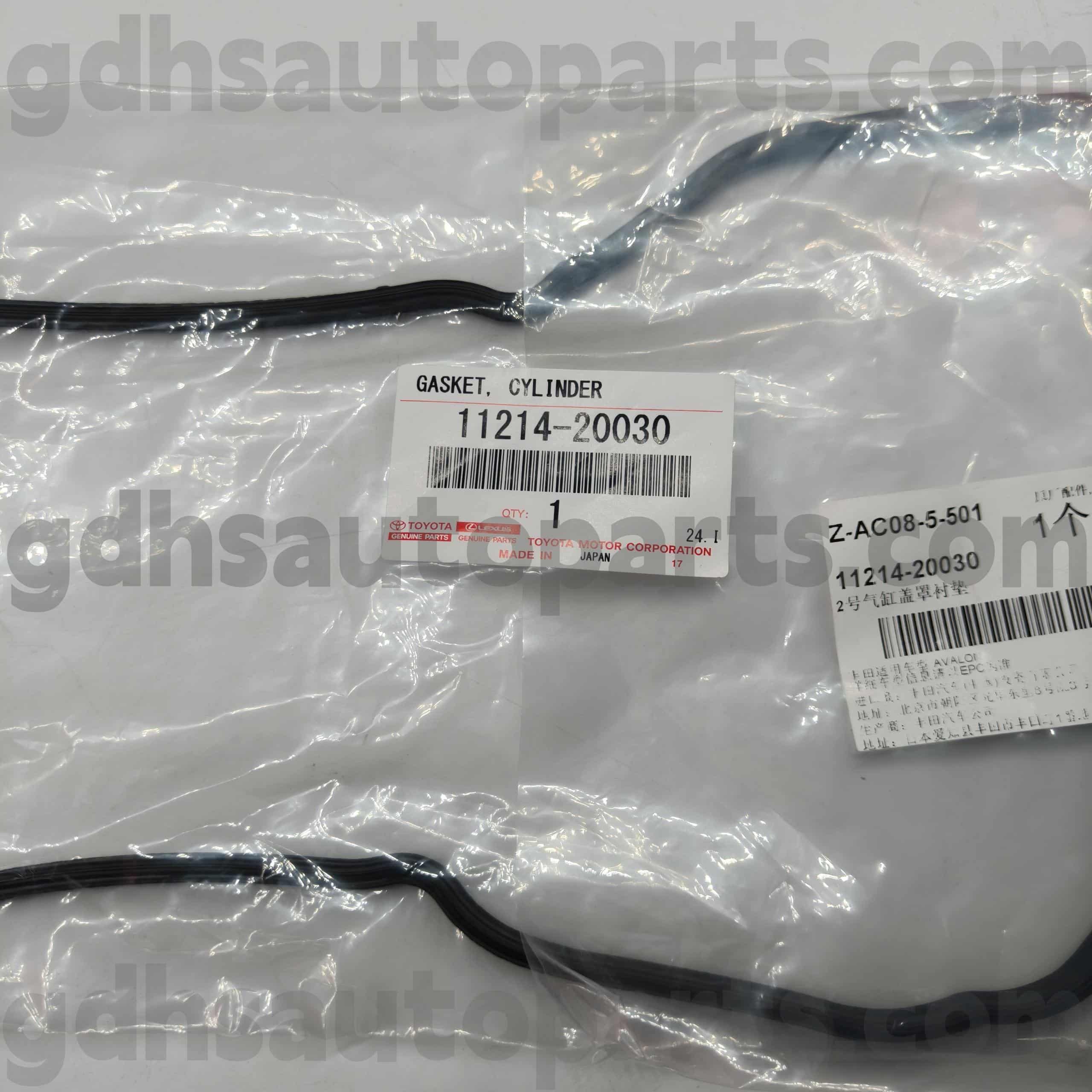 11214-20030 Toyota түпнұсқа бөлшектері KLUGER HV，HARRIER，LEXUS ES300 шасси NO.MCU35 MCV30 MNH10 үшін сол жақ клапан қақпағы тығыздағыш