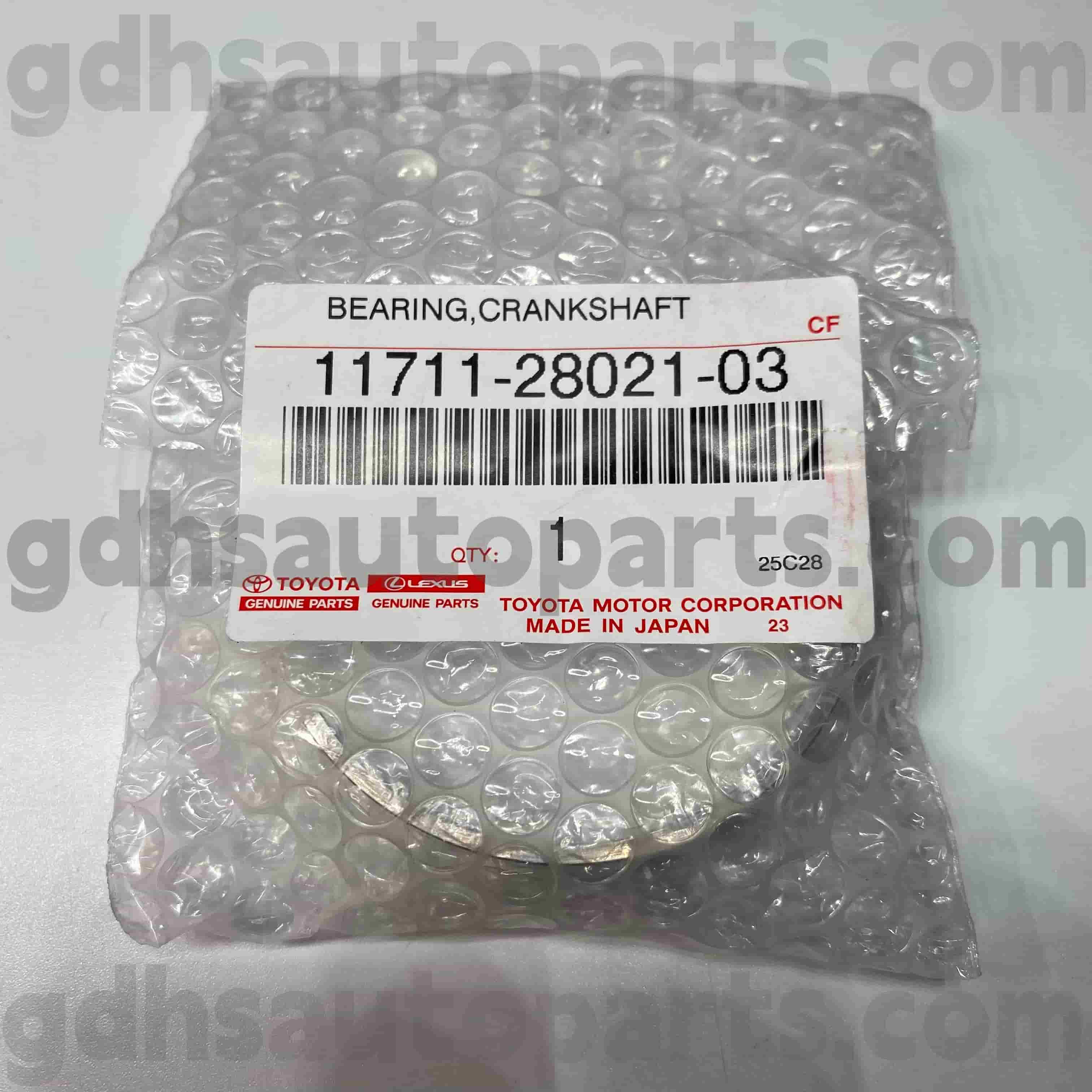 11711-28021-03 Toyota түпнұсқа бөлшектері HARRIER, CAMRY, HARRIER шассиіне арналған иінді біліктің мойынтіректері NO.ACV30 ACR30