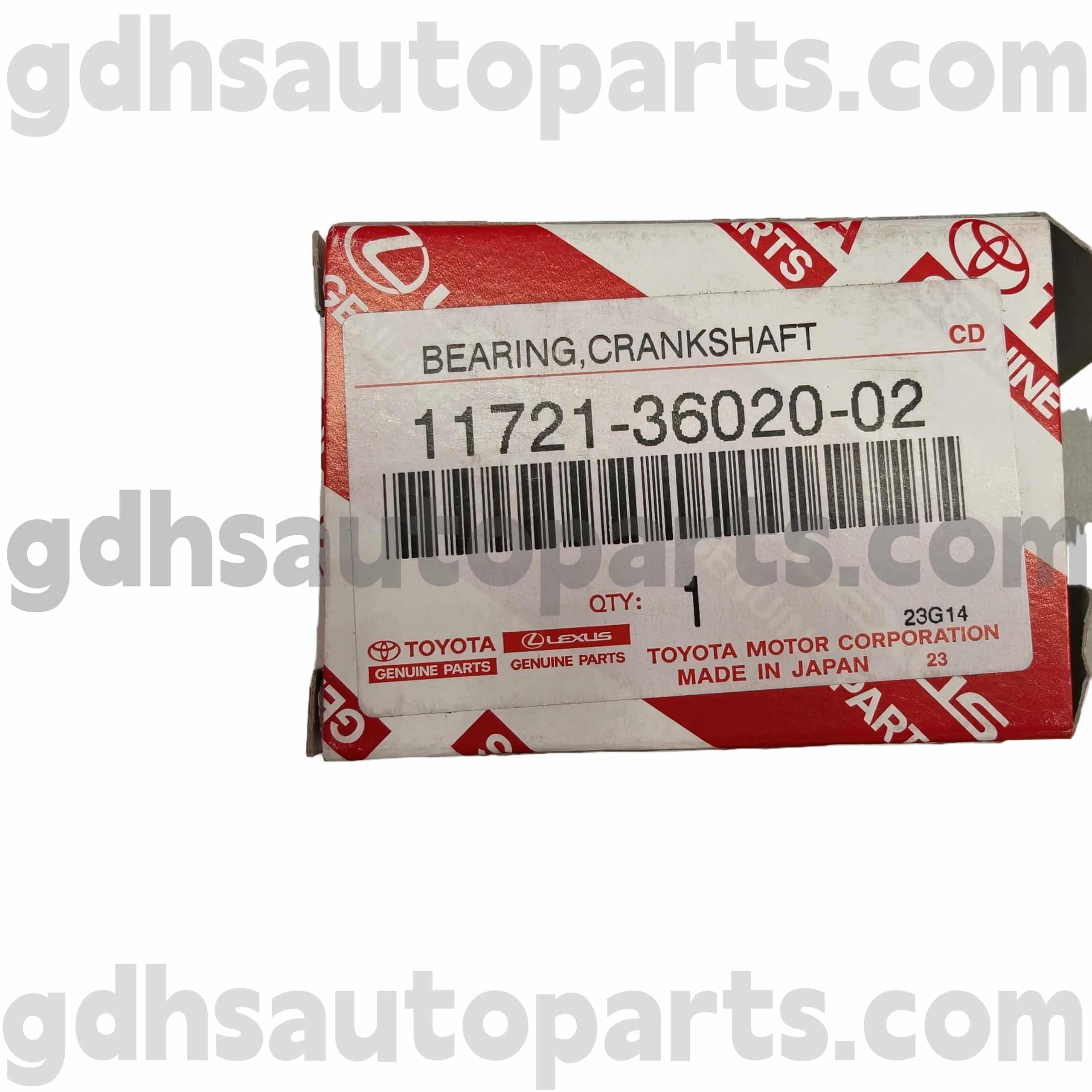 11721-36020-02 Toyota түпнұсқа бөлшектері VENZA, CAMRY, LEXUS RX270/350/450H шассиіне арналған иінді біліктің мойынтіректерінің қақпағы NO.ASU40
