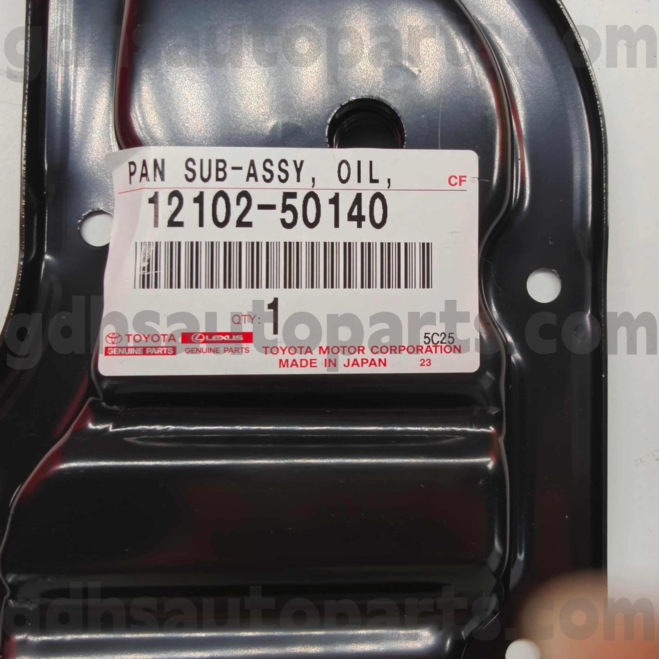 12102-50140 Toyota түпнұсқа бөлшектері LAND CRUISER шассиіне арналған май табағы NO.2UZFE UZJ200