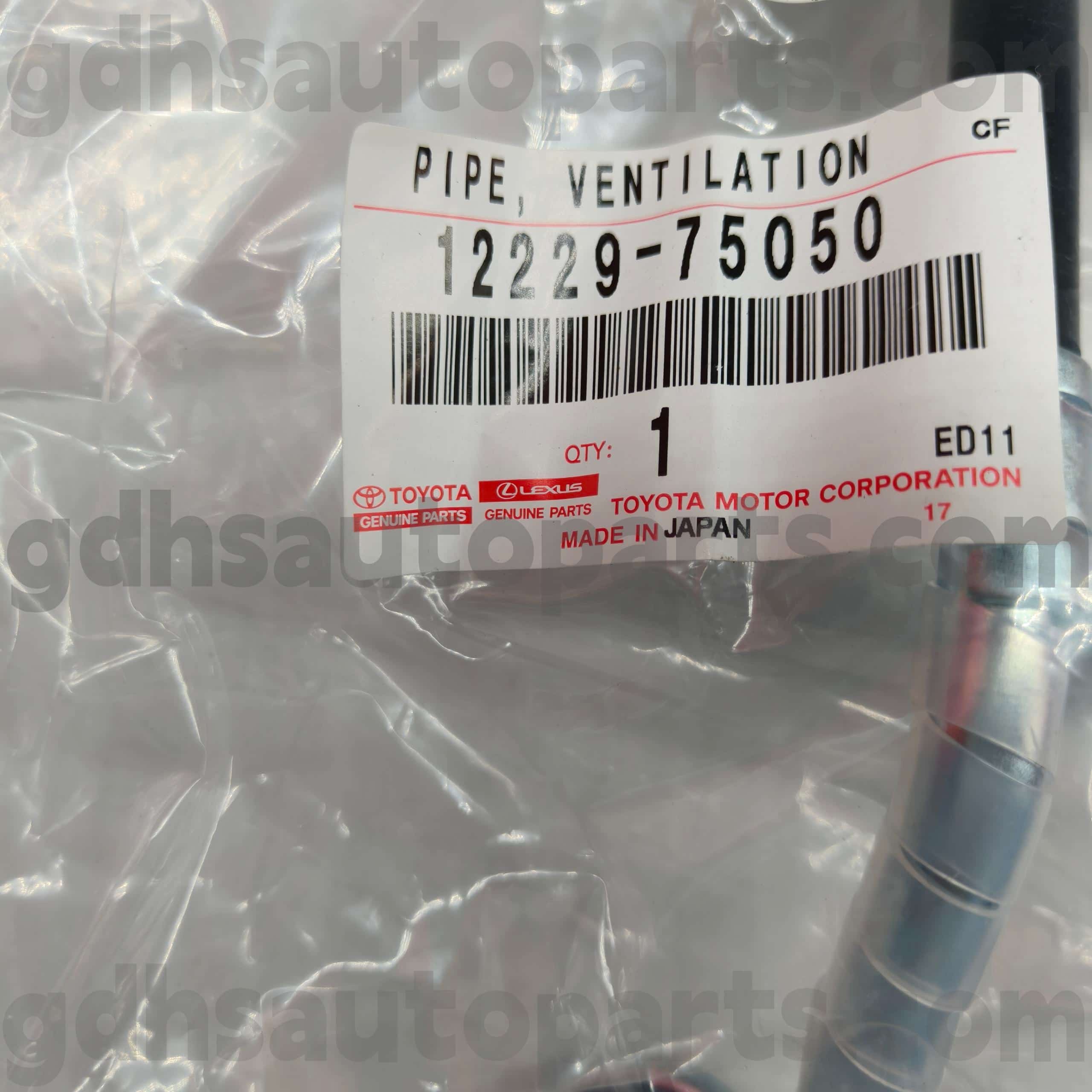 12229-75050 Toyota түпнұсқа бөлшектері TACOMA, LAND CRUISER PRADO, COASTER шассиі NO.TRJ152 үшін айнымалы ток желдеткіш арнасы