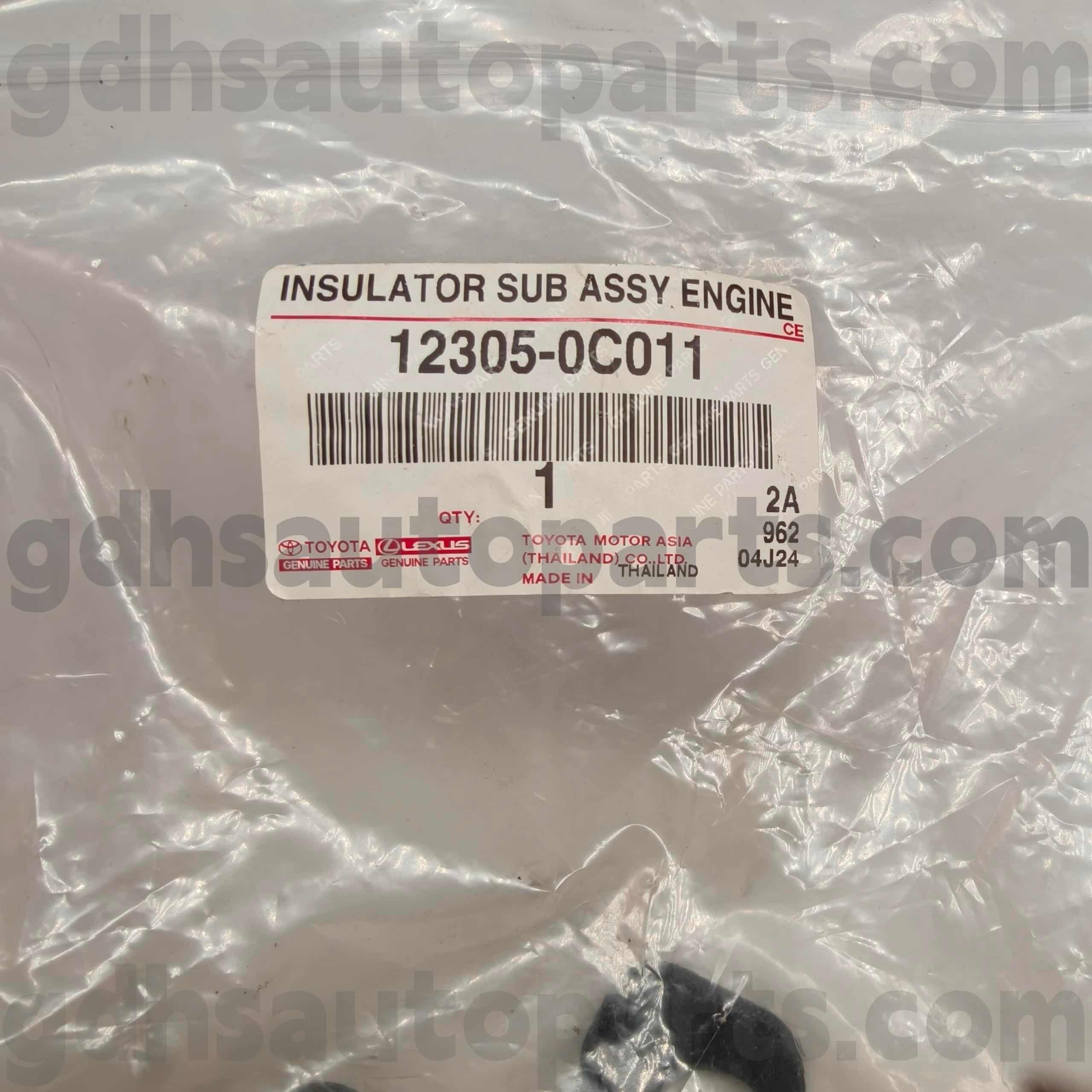 12305-0C011 Toyota түпнұсқа бөлшектері HILUX, FORTUNER шассиі NO.TGN51 үшін оң жақ қозғалтқыш тірегі