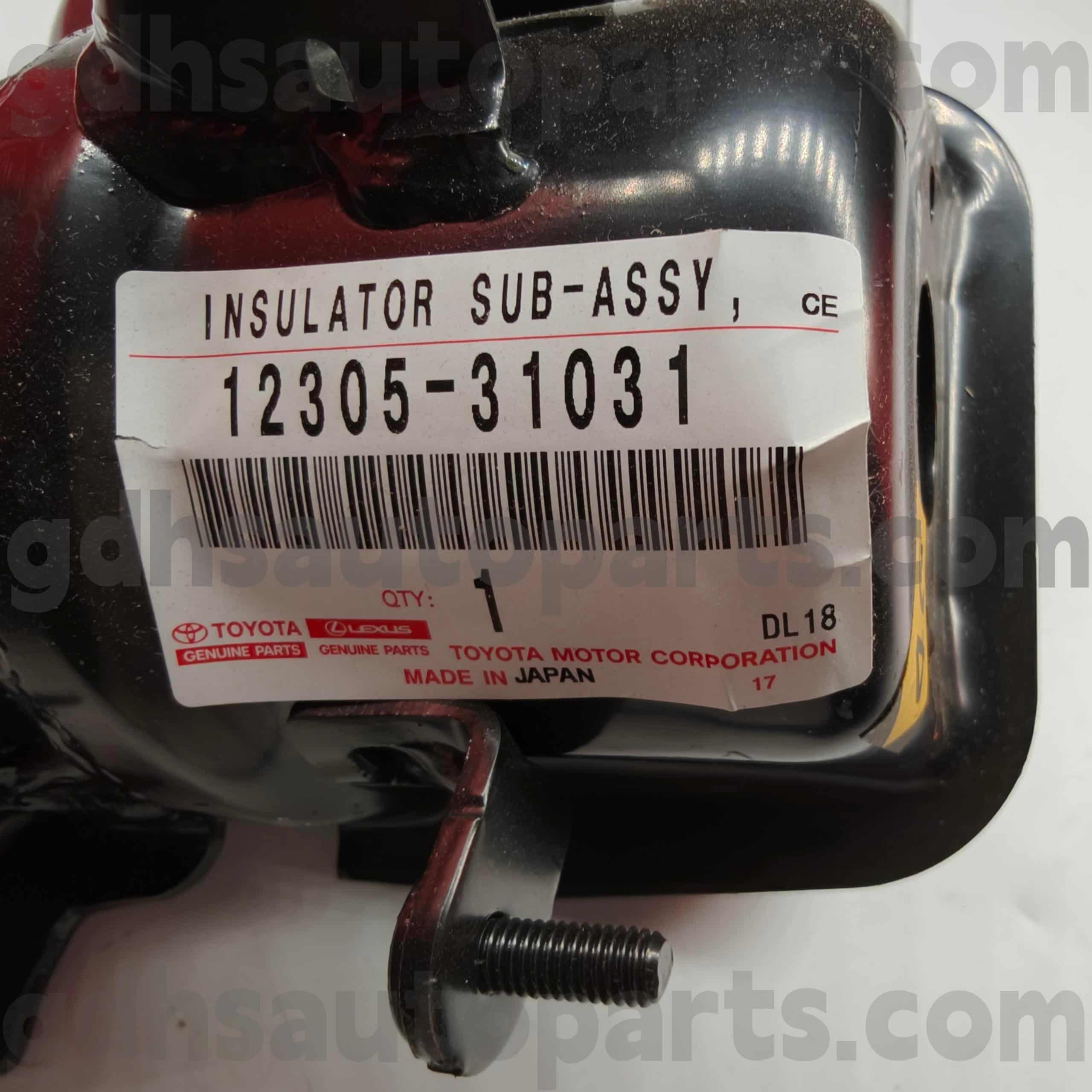 12305-31031 Toyota түпнұсқа бөлшектері CAMRY/HYBRID, RAV4 шассиіне арналған оң жақ қозғалтқыш тірегі