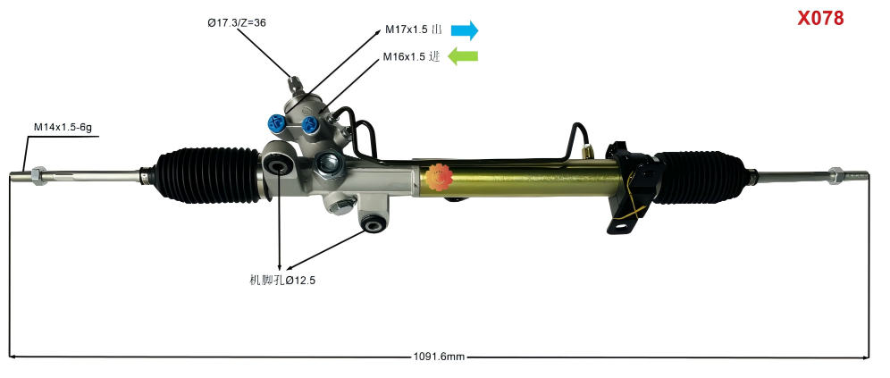 44200-12760 Автокөлік рульдік механизмі