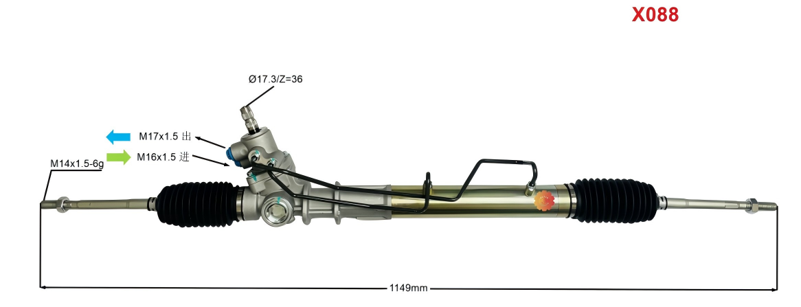 44250-22222 Aworks® автомобиль рульдік механизмі