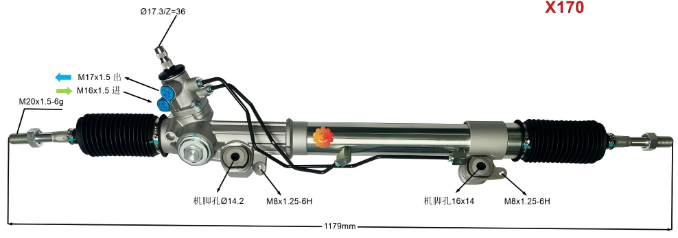 44250-60090 Автокөлік рульдік механизмі
