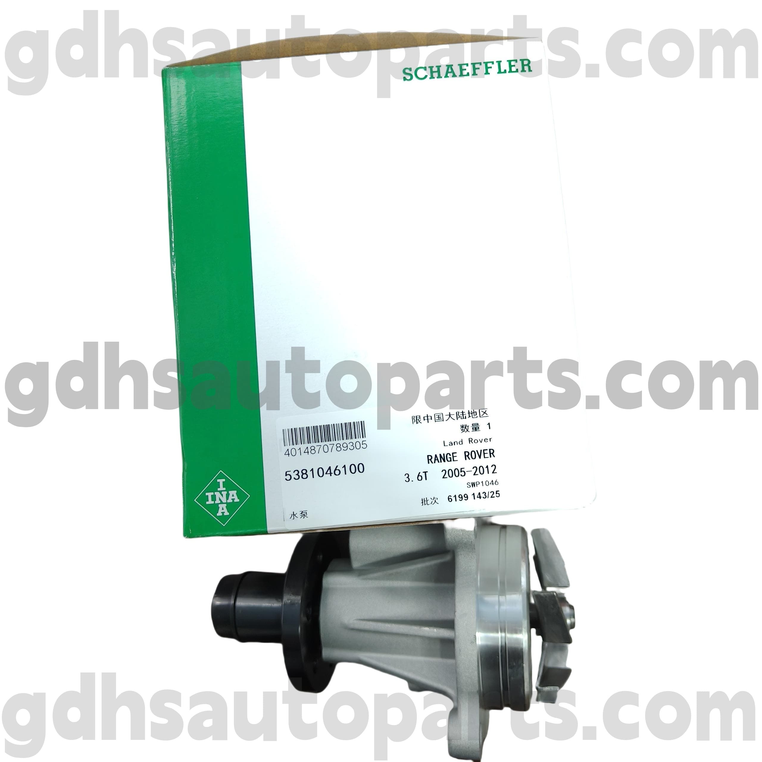5381046100 Schaeffer INA Ауқымы Rover су сорғысы, Range Rover Sport OE жоқ. Lr008863